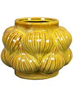 Кашпо Sanah pot mustard D14 H11 см