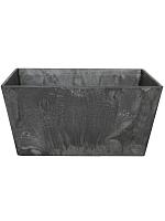 Кашпо Artstone ella bowl black L25 W25 H12 см