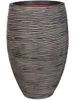 Кашпо Capi nature rib nl vase elegant deluxe anthracite D56 H85 см Кашпо Capi nature rib nl vase elegant deluxe anthracite D56 H85 см