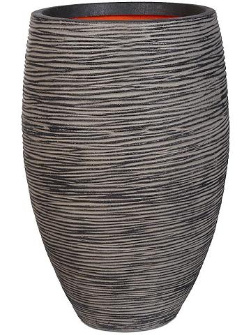 Кашпо Capi nature rib nl vase elegant deluxe anthracite Кашпо Capi nature rib nl vase elegant deluxe anthracite