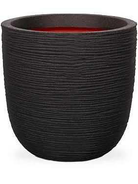 Кашпо Capi nature rib nl planter ball black Кашпо Capi nature rib nl planter ball black