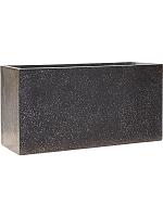 Кашпо Baq terrazzo rectangle black L80 W30 H40 см