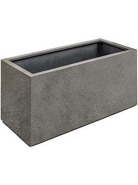 Кашпо Grigio box natural concrete на колесиках