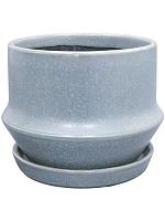 Кашпо с поддоном Jent pot with saucer sky D19 H15 см Кашпо с поддоном Jent pot with saucer sky D19 H15 см