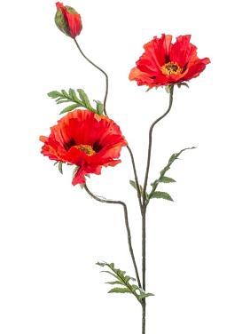 Цветок Мака красный искусственный