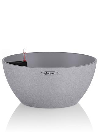 Кашпо Lechuza Cubeto Stone (каменно-серый)