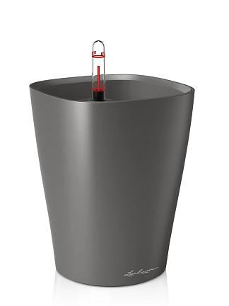 Кашпо Lechuza Deltini и mini-Deltini (антрацитовый металлик)