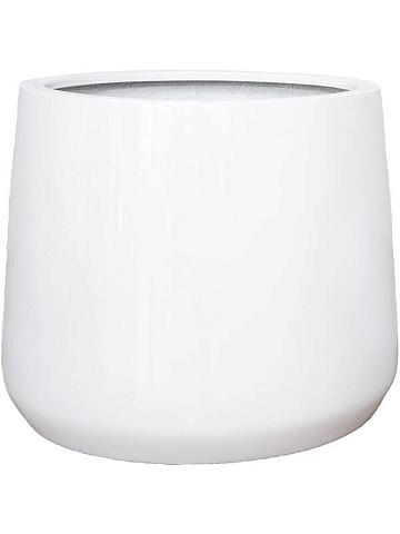 Кашпо Fiberstone jumbo patt xs glossy white Кашпо Fiberstone jumbo patt xs glossy white