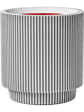 Кашпо Capi nature groove nl vase cylinder ivory Кашпо Capi nature groove nl vase cylinder ivory