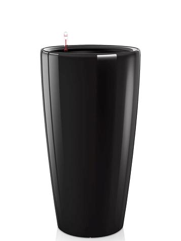 Кашпо Ola Dom Partner Deluxe 32 (18л) черный лакированный