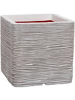 Кашпо Capi nature rib nl planter square ivory L50 W50 H50 см Кашпо Capi nature rib nl planter square ivory L50 W50 H50 см