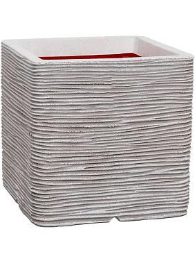 Кашпо Capi nature rib nl planter square ivory Кашпо Capi nature rib nl planter square ivory
