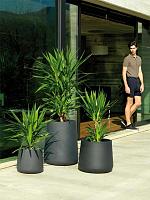 Кашпо Ulm basic high round planter D49 H60 см