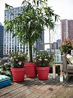 Кашпо Loft urban round theatre red D29 H26 см