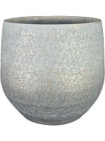 Кашпо Noor pot metallic grey D32 H30 см
