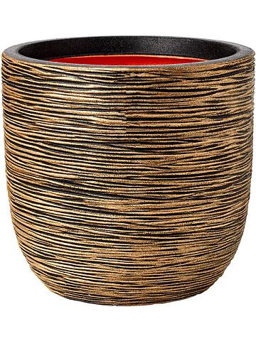 Кашпо Capi nature rib nl planter ball black gold Кашпо Capi nature rib nl planter ball black gold