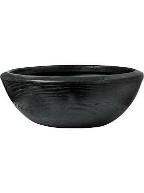 Кашпо Capi arc granite bowl low black Кашпо Capi arc granite bowl low black