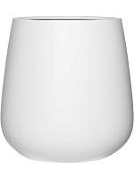 Кашпо Fiberstone pax xl matt white D66 H67 см Кашпо Fiberstone pax xl matt white D66 H67 см