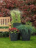 Кашпо Artstone claire pot black D22 H20 см