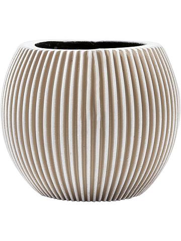 Кашпо Capi nature groove vase ball ivory Кашпо Capi nature groove vase ball ivory