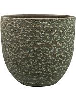 Кашпо Rinca pot shiny green D21 H19 см