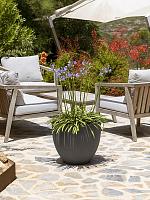 Кашпо Fiberstone jesslyn s grey D50 H44 см