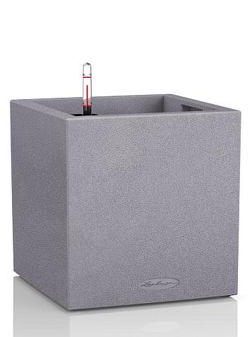 Кашпо Lechuza Canto Stone low 40 каменно-серый