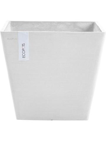 Кашпо Ecopots rotterdam 30 pure white Кашпо Ecopots rotterdam 30 pure white