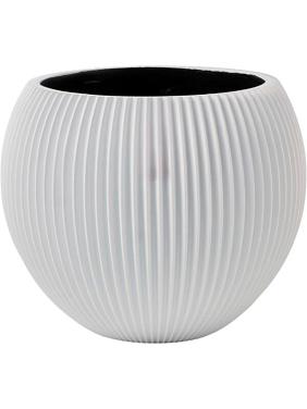 Кашпо Capi nature groove special vase ball white Кашпо Capi nature groove special vase ball white