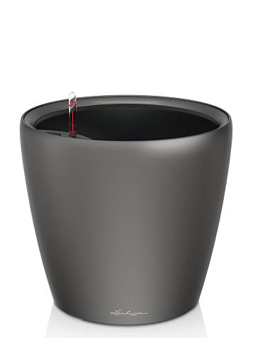 Кашпо Lechuza Classico LS 35 антрацитовый металлик
