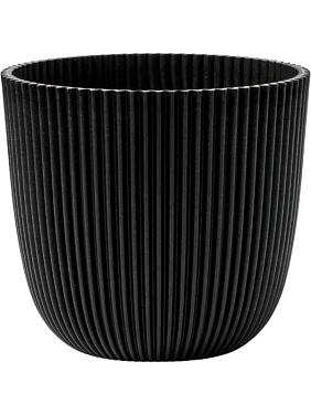 Кашпо Capi nature groove made with planter ball textile black Кашпо Capi nature groove made with planter ball textile black