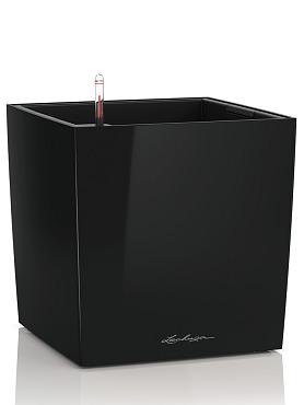 Кашпо Lechuza Cube (черный лакированный)