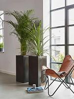 Кашпо Capi urban smooth nl planter rectangle black L36 W36 H79 см