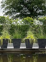 Кашпо Artstone ella pot black L35 W35 H34 см