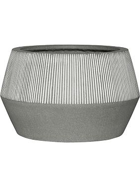 Кашпо Ridged harley low s, white stripe Кашпо Ridged harley low s, white stripe