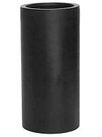 Кашпо Fiberstone klax m black D30 H60 см