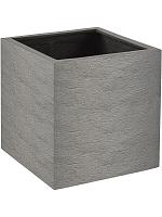 Кашпо Terreno cube clay L50 W50 H50 см