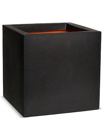 Кашпо Capi urban smooth nl pot square black Кашпо Capi urban smooth nl pot square black