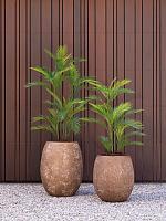 Кашпо Baq polystone coated plain balloon rock (с техническим горшком) D48 H55 см