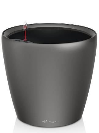 Кашпо Lechuza Classico LS (антрацитовый металлик)