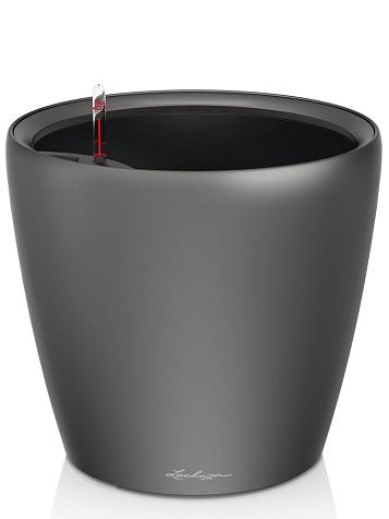 Кашпо Lechuza Classico LS 50 антрацитовый металлик