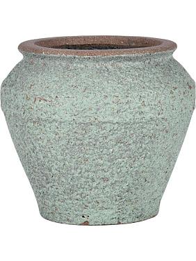Кашпо Mediterranean eros l, rustic green