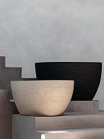 Кашпо Ruvido organic low earth D93 H50 см
