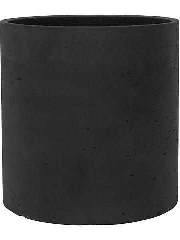 Кашпо Rough max s black washed