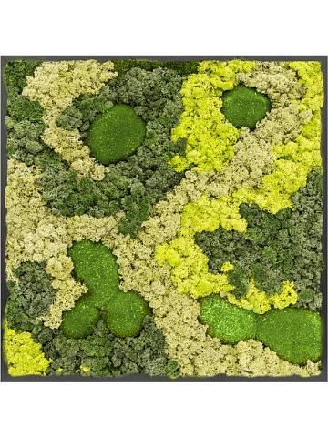 Картина из мха mdf ral 9005 satin gloss 30% ball moss 70% reindeer moss (mix) Картина из мха mdf ral 9005 satin gloss 30% ball moss 70% reindeer moss (mix)