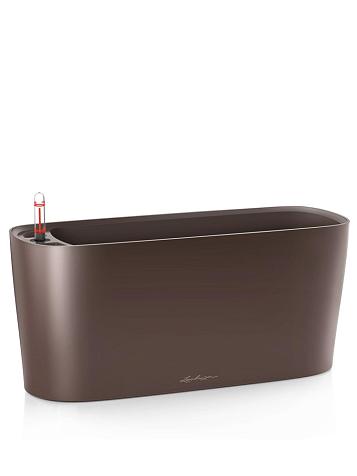 Кашпо Lechuza Delta 20 кофе металлик