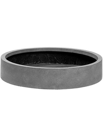 Кашпо Fiberstone max low m grey