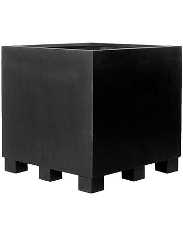 Кашпо Fiberstone jumbo m black with feet Кашпо Fiberstone jumbo m black with feet