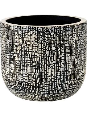 Кашпо Capi nature skin planter ball black beige Кашпо Capi nature skin planter ball black beige