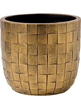 Кашпо Capi nature blocks planter ball black gold Кашпо Capi nature blocks planter ball black gold